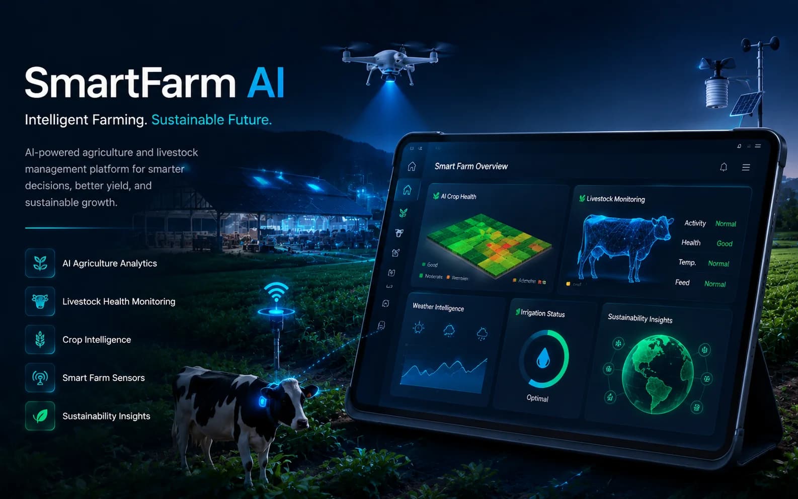 SmartFarm AI portfolio cover