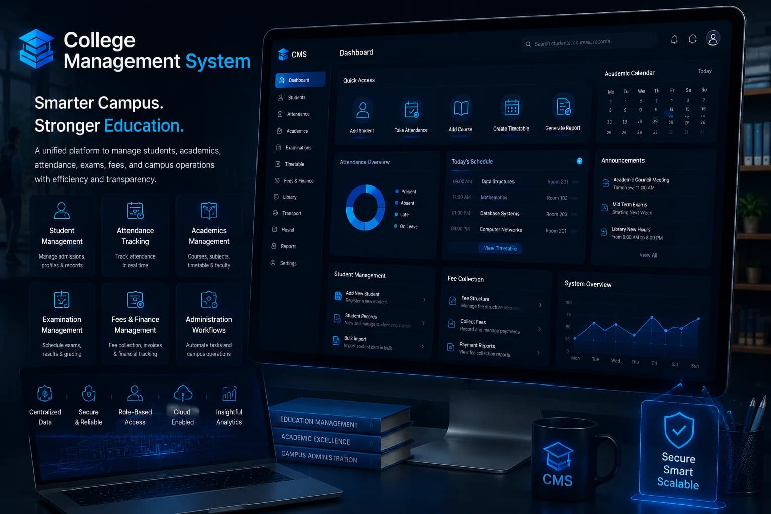 College Management System portfolio cover