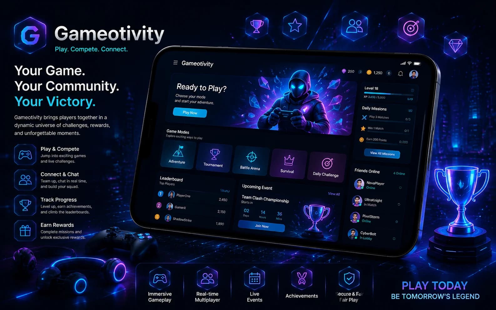 Gameotivity portfolio cover