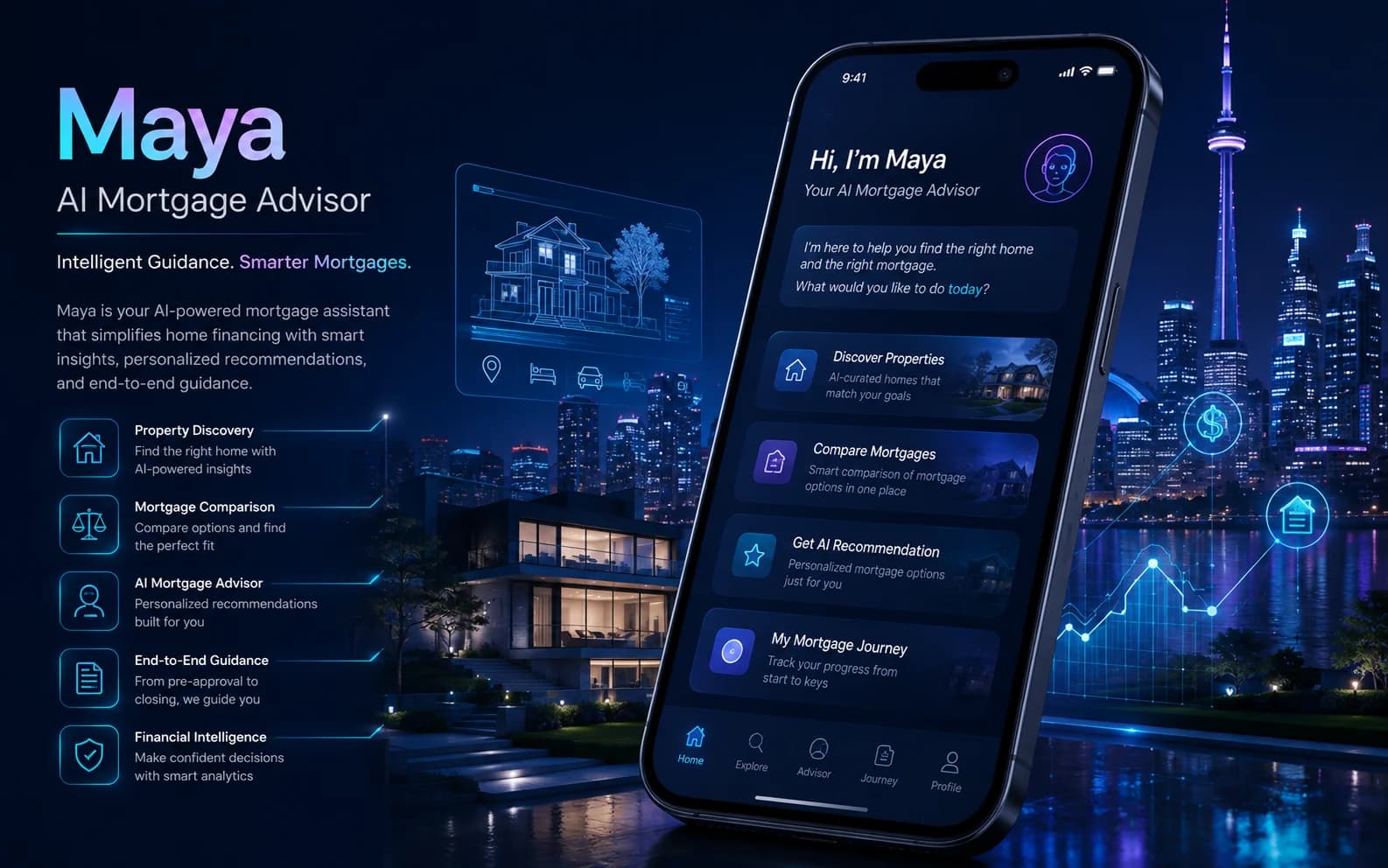 Maya – AI Mortgage Advisor portfolio cover