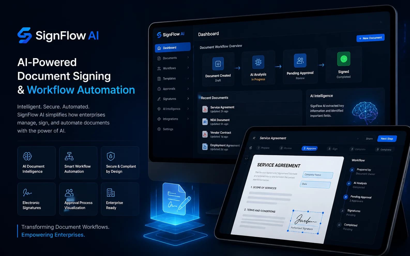 SignFlow AI portfolio cover